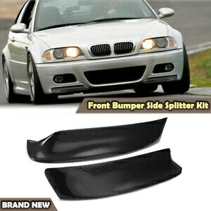 レーシングカーボンファイバーフロントスポイラーバンパーリップスポイラー BMW E46 M3 1999-2006 Racing Carbon Fiber Front Spoiler Bumper Lip Spoiler For BMW E46 M3 1999-2006 【並行輸入品】