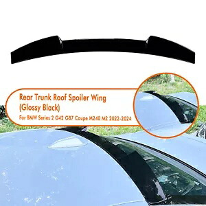 ブラックリアトランクスポイラーウイング BMW 2 シリーズ G87 クーペ M240 M2 2022-2024 新 Black Rear Trunk Spoiler Wing For BMW 2 Series G87 Coupe M240 M2 2022-2024 New 【並行輸入品】