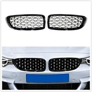2X 車のフロントバンパー腎臓グリルグリル BMW 4 シリーズ F32 F33 14-20 シルバー米国 2X Car Front Bumper Kidney Grille Grill For BMW 4 Series F32 F33 14-20 Silver us 【並行輸入品】