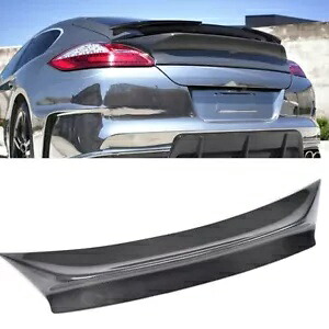 リアトランクスポイラーウイングポルシェパナメーラ 970 2010 2011-2014 カーボンファイバー米国 Rear Trunk Spoiler Wing For Porsche Panamera 970 2010 2011-2014 Carbon Fiber US 【並行輸入品】
