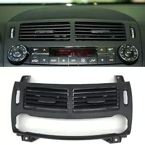 ダッシュボードセンターベントアウトレットパネ??ルカバー ベンツ E クラス W211 2003-08 ブラック sng Dashboard Center Vent Outlet Panel Cover For Benz E-Class W211 2003-08 Black sng 【並行輸入品】