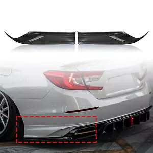 2018-22 ホンダアコード YOFER 2 個車のリアディフューザーサイドトリムカバートリムブラック For 2018-22 Honda Accord YOFER 2PCS Car Rear Diffuser Side Trim Cover Trim Black 【並行輸入品】