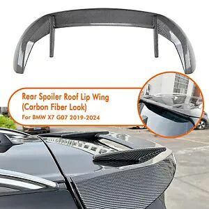 リアトランクスポイラーリップルーフウイング BMW X7 G07 2019-2024 1X カーボンファイバールック Rear Trunk Spoiler Lip Roof Wing For BMW X7 G07 2019-2024 1X Carbon Fiber Look 【並行輸入品】