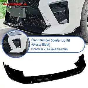 グロスブラックフロントバンパースポイラーリップボディキット BMW X2 U10 M スポーツ 2023-2025 Gloss Black Front Bumper Spoiler Lip Body Kit For BMW X2 U10 M Sport 2023-2025 【並行輸入品】