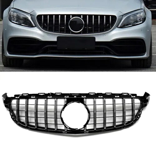 GT R AMG フロントグリルグリルメルセデスベンツ W205 C63 C63S 2015-2018 2016 2017 GT R AMG Front Grill Grille For Mercedes Benz W205 C63 C63S 2015-2018 2016 2017 【並行輸入品】