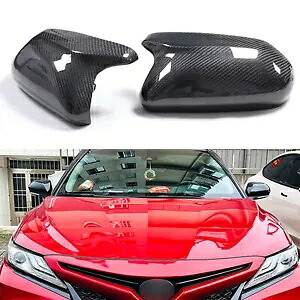 カーボンファイバーリアミラーカバーホーンスタイルトヨタカムリ 2018-2024 ブラック sng Carbon Fiber Rear Mirror Cover Horn Style For Toyota Camry 2018-2024 Black sng 【並行輸入品】 45,540円