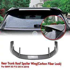 1PC カーボンファイバールックリアトランクスポイラーリップルーフウイング BMW X5 F15 2014-2018 1PC Carbon Fiber Look Rear Trunk Spoiler Lip Roof Wing For BMW X5 F15 2014-2018 【並行輸入品】 54,120円