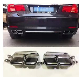BMW 7S F02 に 760 760 304 740-760 2 個エキゾーストマフラーパイプ USS For BMW 7S F02 to 760 760 304 740-760 2PCS Exhaust Muffler Pipe USS 【並行輸入品】