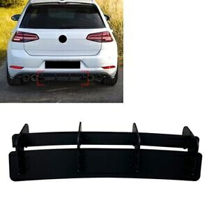 フォルクスワーゲン VW ゴルフ 7.5 R 2017-2020 ブラックリアバンパーディフューザースポイラー米国 For Volkswagen VW Golf 7.5 R 2017-2020 Black Rear Bumper Diffuser Spoiler US 【並行輸入品】