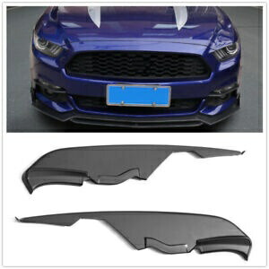 フォードマスタング 2015 2016-2017 MD スタイル BLK フォグライトカナードスプリッタートリム For Ford Mustang 2015 2016-2017 MD Style BLK Fog Light Canard Splitters Trim 【並行輸入品】