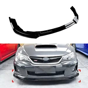 フロントバンパースポイラースプリッターリップスバルインプレッサ WRX STI 2011-2014 ブラック sng Front Bumper Spoiler Splitter Lip For Subaru Impreza WRX STI 2011-2014 Black sng 【並行輸入品】