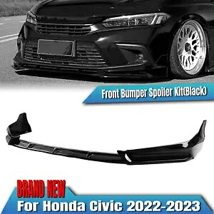 3 個 YOFER フロントバンパースポイラーリップキットホンダシビック 11th 2022-2024 ブラック sng 3Pcs YOFER Front Bumper Spoiler Lip Kit For Honda Civic 11th 2022-2024 Black sng 【並行輸入品】