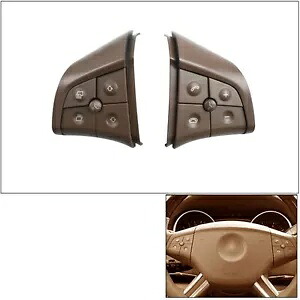 ベンツ W164 ML GL クラス 2006-09 ブラウン 5 ボタンステアリングホイールコントロールスイッチ For Benz W164 ML GL CLass 2006-09 Brown 5 Buttons Steering Wheel Control Switch 【並行輸入品】