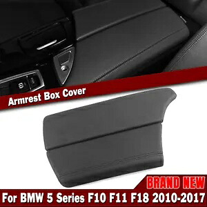 フロントセンターコンソールアームレストカバー 10-17 BMW 5 シリーズ F10 F11 F18 ブラック 1PC Front Center Console Armrest Cover For 10-17 BMW 5 Series F10 F11 F18 Black 1PC 【並行輸入品】