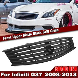 マットフロントグリルグリル インフィニティ G37 2008-2013 2 ドアクーペ Q60 2014-15 sng Matte Front Grill Grille For Infiniti G37 2008-2013 2 Door Coupe Q60 2014-15 sng 【並行輸入品】 38,610円