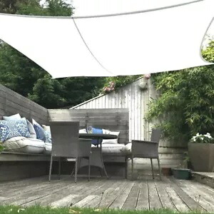 サンシェードセイル、太陽光と紫外線を98%ブロック、160 GSM生地、1.5 mナイロンロープ付き。 Sun Shade Sail, 98% Sun & UV Rays Blockage 160 GSM Cloths with 1.5 m Nylon Rope 【並行輸入品】