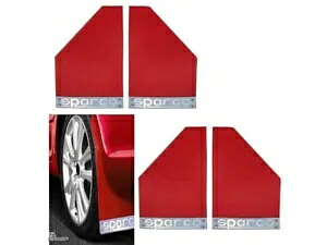 スズキ SJ410 SJ413 サムライ用の赤いプラスチック車マッドフラップ 4 個セット Set of 4 Red Plastic Car Mud Flaps For Suzuki SJ410 SJ413 Samurai 【並行輸入品】