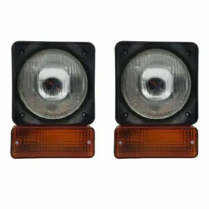 Matbro マニトウ テレハンドラー ヘッドライト ヘッドランプ ライト インジケーター ローダーのペア Pair of Matbro Manitou Telehandler Headlight Head Lamp Light Indicator Loader 【並行輸入品】