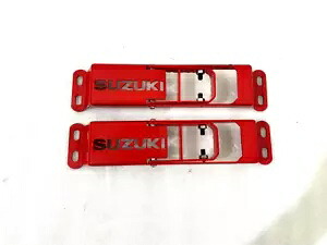 ドアヒンジステップフットペグ金属折りたたみ式レッドスズキサムライシエラジプシー用 Door Hinge Step Foot Peg Metal Foldable Red For Suzuki Samurai Sierra Gypsy 【並行輸入品】