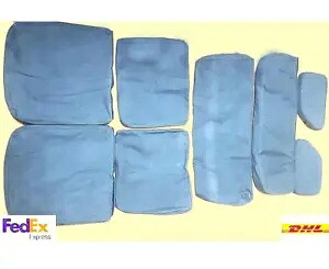 スリップオンシートクッションカバーセット ジープ ウィリス フォード MB GPW G-503 キャンバス フォームなし Slip On Seat Cushion Cover Set For Jeep Willys Ford MB GPW G-503 Canvas w/o Foam 【並行輸入品】