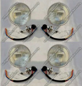 ジャガー XJ XJ40 XJS XJSC 完全なヘッドライトキット 4x 米国ユーロ RHD パイロット For Jaguar XJ XJ40 XJS XJSC Complete Headlights Kit 4x US Euro RHD Pilot 【並行輸入品】