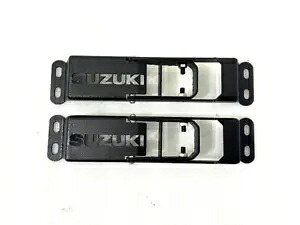 ドアヒンジステップフットペグ金属折りたたみ式ブラックスズキサムライシエラジプシー用 Door Hinge Step Foot Peg Metal Foldable Black For Suzuki Samurai Sierra Gypsy 【並行輸入品】