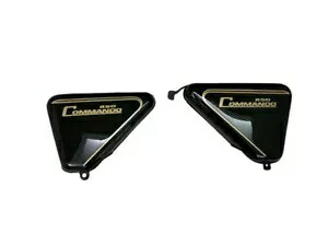 ノートン コマンド ロードスター ブラック塗装サイドパネル NORTON COMMANDO ROADSTER BLACK PAINTED SIDE PANEL 【並行輸入品】