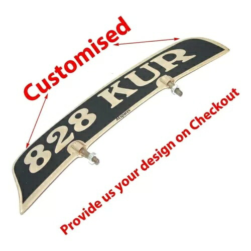 カスタマイズされたフロントマッドガードライセンスナンバープレートオートバイユニバーサルフィット Customized Front Mudguard License Number Plate Motorcycle Universal Fit 【並行輸入品】