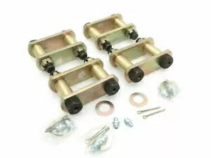 フロント&リア 4 個リーフスプリングシャックルキット Willys Mahindra Cj 用 Front & Rear 4pcs Leaf Spring Shackle Kit For Willys Mahindra Cj 【並行輸入品】