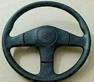 スズキサムライ用ホーンボタン付きOEM新世代スタイルステアリングホイール OEM NEW GENERATION STYLE STEERING WHEEL WITH HORN BUTTON FOR SUZUKI SAMURAI 【並行輸入品】