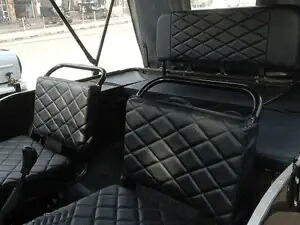 ジープ フォード ウィリス MB GPW 1941-48 用の完全なシートクッションセット ブラックダイヤモンドカット COMPLETE SEAT CUSHION SET FOR JEEP FORD WILLYS MB GPW 1941-48- Black Diamond cut 【並行輸入品】