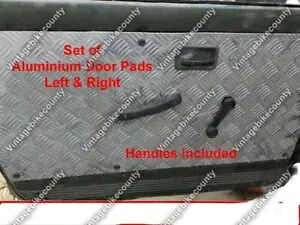 ハンドル付き内側アルミニウムドアパネルセット 2 個 スズキ サムライ 2x Inside Aluminium Door Panel Set With Handles Suzuki Samurai 【並行輸入品】