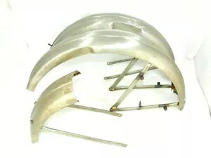 TRIUMPH T80 前後マッドガード/フェンダーセット ロースチール TRIUMPH T80 FRONT AND REAR MUDGUARD / FENDER SET RAW STEEL 【並行輸入品】