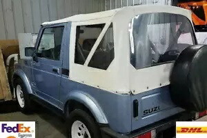 交換用ソフトトップとクリアリアウィンドウ ホワイト 1986-1994 スズキ サムライ 98652 Replacement Soft Top and Clear Rear Windows White 1986-1994 Suzuki Samurai 98652 【並行輸入品】