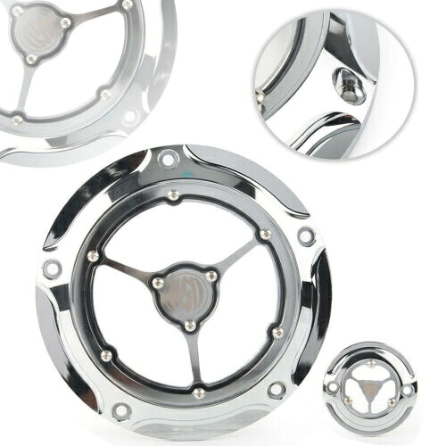 クローム CNC RSD クラリティ ダービー カバー タイマー タイミング ハーレー ロード グライド キング FLHR 用 Chrome CNC RSD Clarity Derby Cover Timer Timing For Harley Road Glide King FLHR 【並行輸入品】