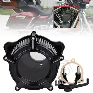 クラリティブラックエアクリーナーグレーインテークフィルターキットハーレーツーリングロードキングM8用 Clarity Black Air Cleaner Grey Intake Filter Kit For Harley Touring Road King M8 【並行輸入品】