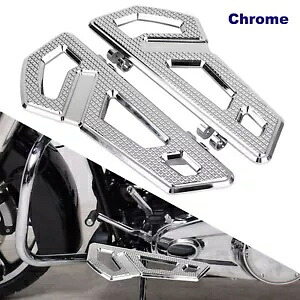 ハーレーエレクトラストリートロードグライドフロリダ用クロームフロントドライバーフロアボードフットボード Chrome Front Driver Floorboard Footboard For Harley Electra Street Road Glide FL 【並行輸入品】