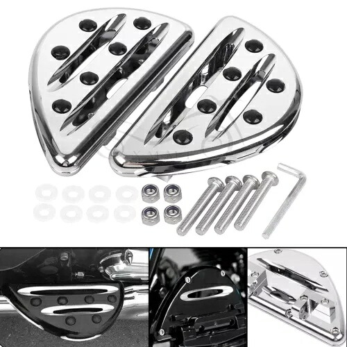 クロームカット後部助手席フットペグフットフロアボードハーレーツーリンググライドFLHX用 Chrome Cut Rear Passenger Footpeg Foot Floor board For Harley Touring Glide FLHX 【並行輸入品】