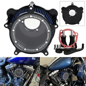ブルーエアクリーナーインテークフィルターハーレーツーリンググライドFLHRソフテイルファットボーイダイナ用 Blue Air Cleaner Intake Filter For Harley Touring Glide FLHR Softail Fatboy Dyna 【並行輸入品】