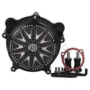 オートバイエアクリーナーインテークフィルターハーレーダイナスーパーグライドソフテイルデュース用 Motorcycle Air Cleaner Intake Filter For Harley Dyna Super Glide Softail Deuce 【並行輸入品】
