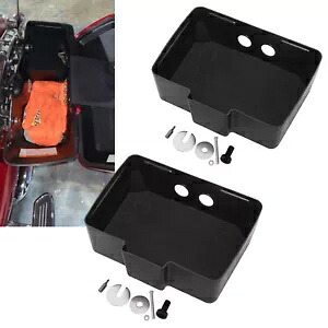 1 ペアオートバイサドルバッグオーガナイザートレイキットハーレーツーリング FLHT 96-13 に適合 1 Pair Motorcycle Saddlebag Organizer Tray Kit Fit For Harley Touring FLHT 96-13 【並行輸入品】