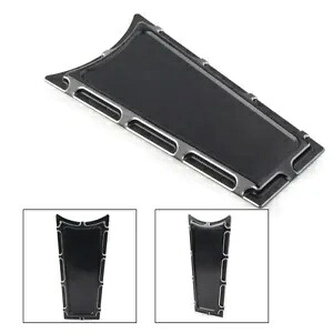 ブラックエッジカットアルミフロントダッシュインサートカバートリムハーレーツーリング89-07 US用 Black Edge Cut Aluminum Front Dash Insert Cover Trim For Harley Touring 89-07 US 【並行輸入品】