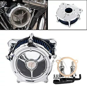 クラリティ RSD エアクリーナー ブルー インテークフィルター ハーレーツーリング 08-16 ソフテイル ダイナ用 Clarity RSD Air Cleaner Blue Intake Filter For Harley Touring 08-16 Softail Dyna 【並行輸入品】