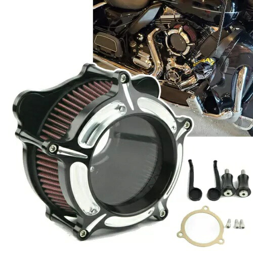 クリアエアクリーナーインテークフィルターハーレーエレクトラストリートロードグライドFLHR 08-16用 Clear Air Cleaner Intake Filter For Harley Electra Street Road Glide FLHR 08-16 【並行輸入品】