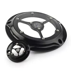 5 + 2 穴 RSD クリアダービータイミングタイマーカバー ハーレーツーリング 16-UP ロードグライド用 5+2 Hole RSD Clear Derby Timing Timer Cover For Harley Touring 16-UP Road Glide 【並行輸入品】