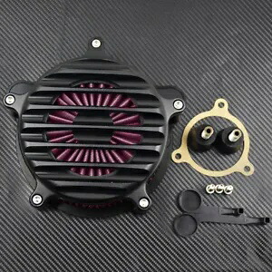 マットストライプエアクリーナーレッドエアフィルターハーレーソフテイル 2018 ツーリング 2017 に適合 Matte Stripe Air Cleaner Red Air Filter Fit For Harley Softail 2018 Touring 2017 【並行輸入品】 43,560円