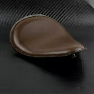 オートバイブラウンソロドライバーレザーシートハーレーヤマハチョッパーボバー用 Motorcycle Brown Solo Driver Leather Seat Fit For Harley Yamaha Chopper Bobber 【並行輸入品】
