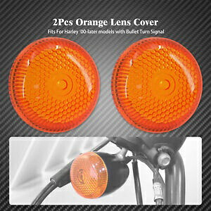 2x アンバーブレットターンシグナルライトレンズカバー ハーレー FLRT FLTRX 2000-23 に適合 2x Amber Bullet Turn Signals Light Lens Cover Fit For Harley FLRT FLTRX 2000-23 【並行輸入品】