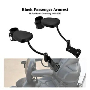 調節可能な助手席ブラックアームレスト カップホルダー付き ホンダゴールドウィング GL1800 01-17 Adjustable Passenger Black Armrest w/ Cup Holder Fot Honda Goldwing GL1800 01-17 【並行輸入品】