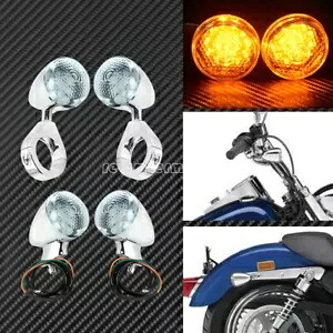 41mm フォーク アルミニウム すべてクローム LED ターンシグナルライト クリアレンズ付き ハーレー用 41mm Fork Aluminum All Chrome LED Turn Signal Light w/ Clear Lens Fit For Harley 【並行輸入品】